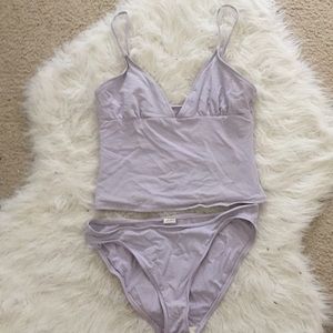Calvin Klein tankini 2 piece swimsuit lavender CK